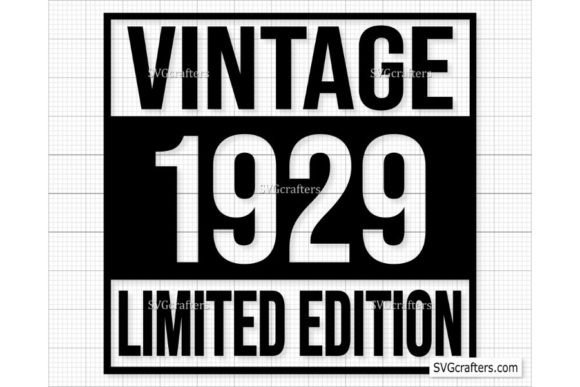Download Vintage 1929 Png Svg ,93rd Birthday Svg - Premium Resources