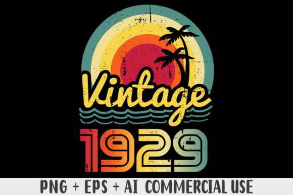 Download Vintage 1929 PNG Sublimation Design - Premium Resources