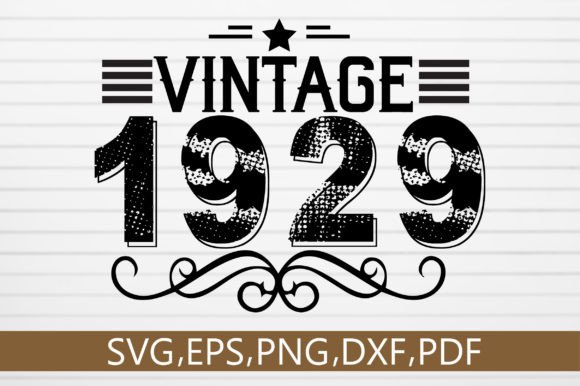 Download Vintage 1929 SVG Design - 1929 Collection