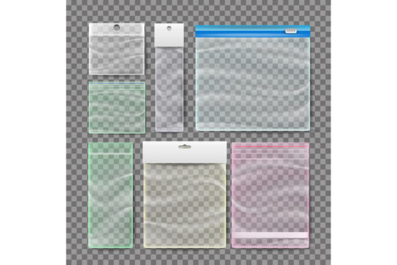 Download Transparent Plastic Pocket Bags Vector. - Vector Collection