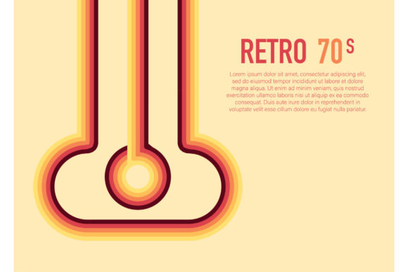 Download 70s, 1970 Abstract Vector Stock Retro Li - Vector Collection