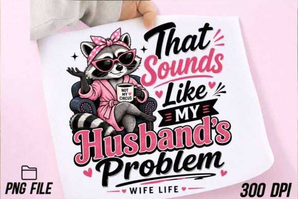 Download Funny Married Raccoon PNG, Wife Tshier - Wife Collection