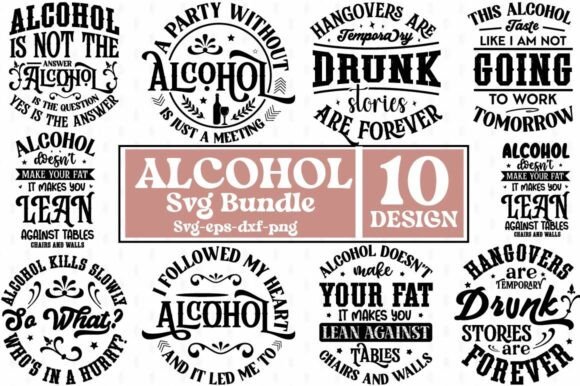 Download Alcohol Svg Bundle |Drinking Svg |Wine - Drinking svg Collection