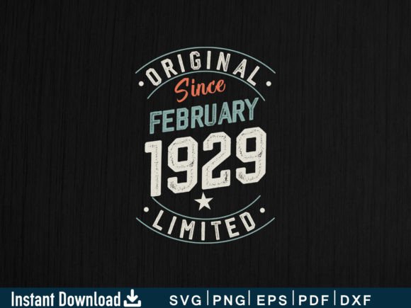 Download Fabruary 1929 Gifts 95th Birthday Shirt - 1929 Collection